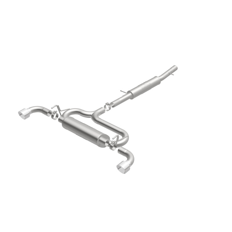 Volkswagen R32 Performance Exhaust - Dual Split Rear - Magnaflow - Cat Back, Touring Series - Polished - 2004