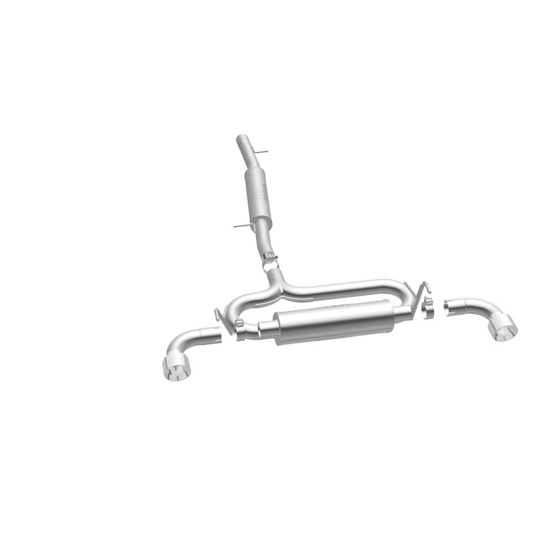 Volkswagen R32 Performance Exhaust - Dual Split Rear - Magnaflow - Cat Back, Touring Series - Polished - 2004