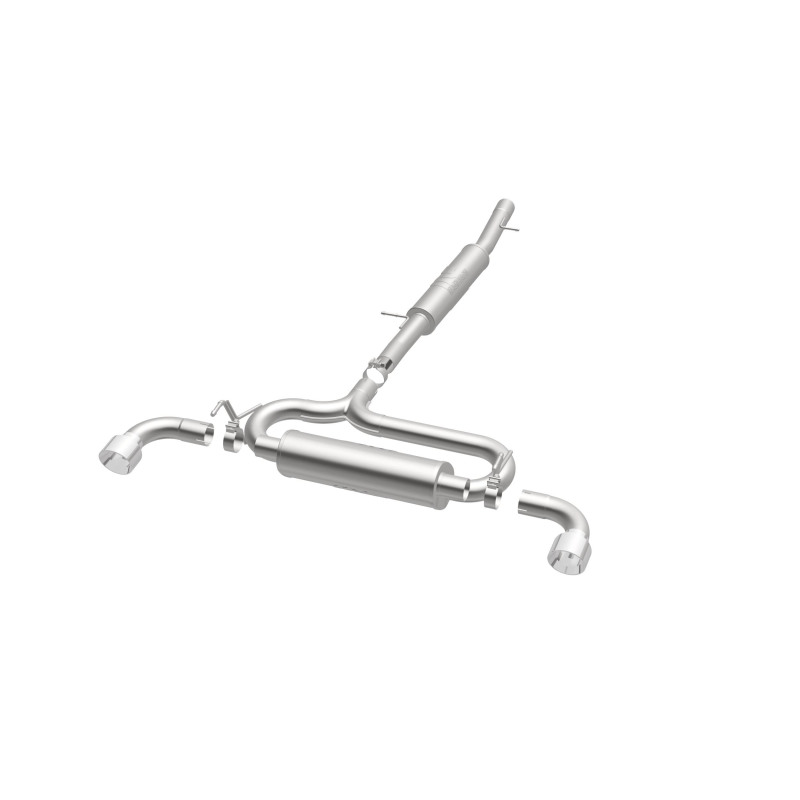 Volkswagen R32 Performance Exhaust - Dual Split Rear - Magnaflow - Cat Back, Touring Series - Polished - 2004