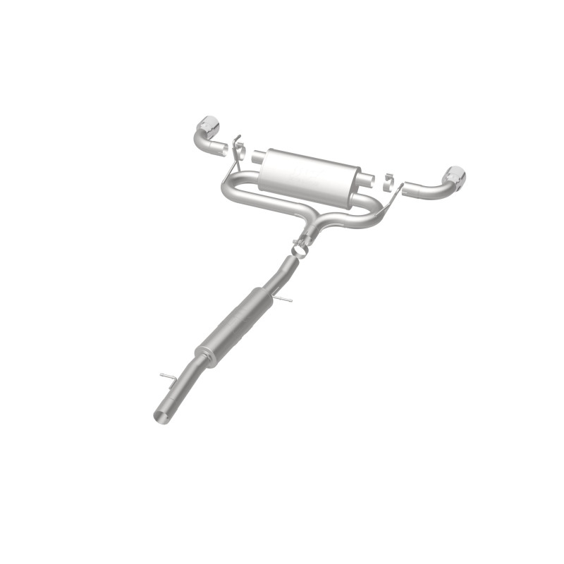 Volkswagen R32 Performance Exhaust - Dual Split Rear - Magnaflow - Cat Back, Touring Series - Polished - 2004