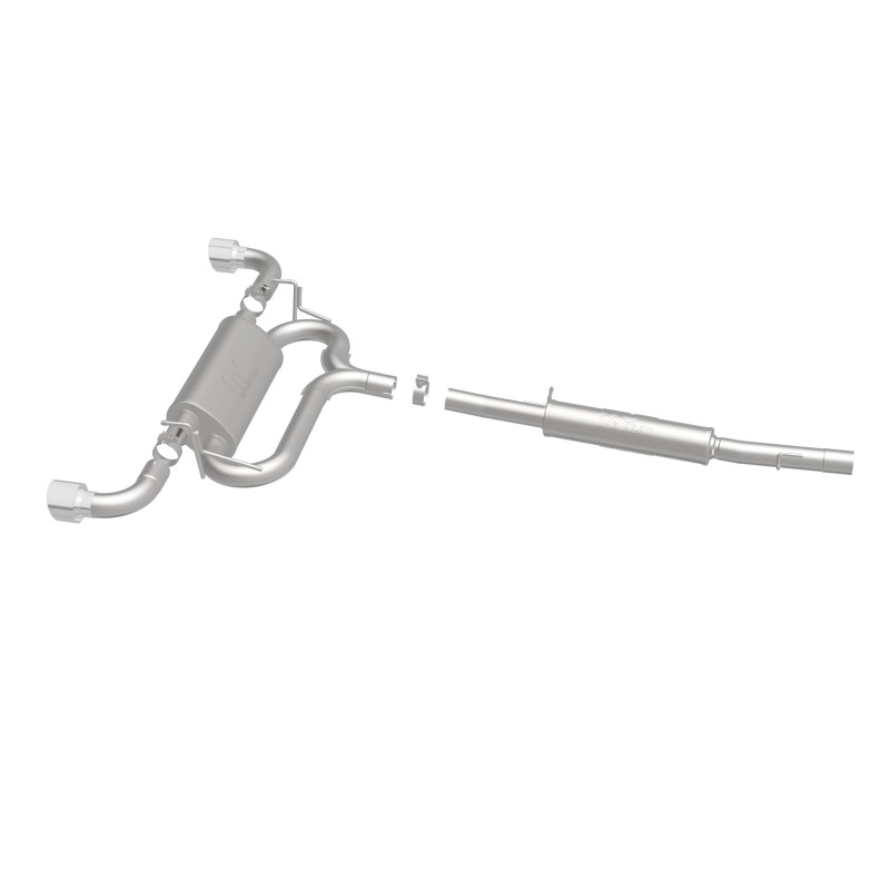 Volkswagen R32 Performance Exhaust - Dual Split Rear - Magnaflow - Cat Back, Touring Series - Polished - 2004