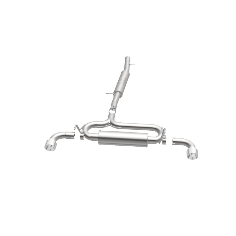 Volkswagen R32 Performance Exhaust - Dual Split Rear - Magnaflow - Cat Back, Touring Series - Polished - 2004