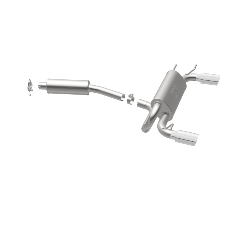 Mazda MX-5 Miata Performance Exhaust - Dual Split Rear - Magnaflow - Street Series Cat-Back - Polished - `06-`14