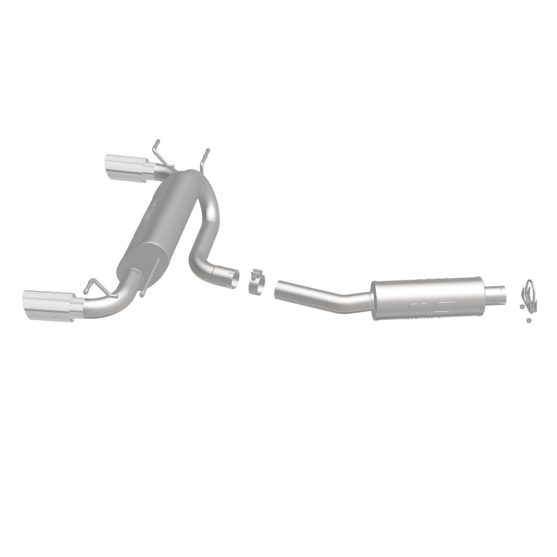 Mazda MX-5 Miata Performance Exhaust - Dual Split Rear - Magnaflow - Street Series Cat-Back - Polished - `06-`14