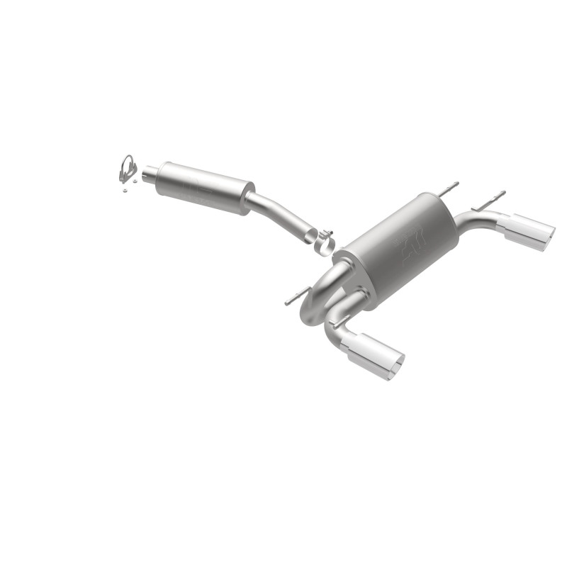 Mazda MX-5 Miata Performance Exhaust - Dual Split Rear - Magnaflow - Street Series Cat-Back - Polished - `06-`14