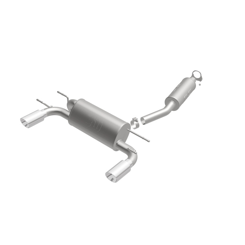 Mazda MX-5 Miata Performance Exhaust - Dual Split Rear - Magnaflow - Street Series Cat-Back - Polished - `06-`14