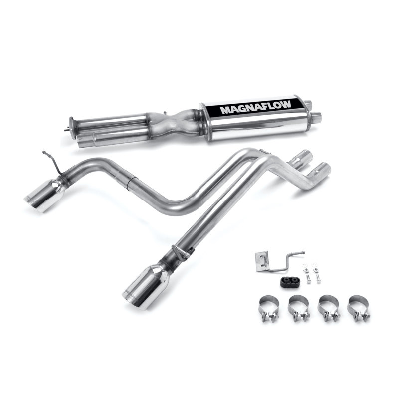 Hummer H2 Performance Exhaust - Rear - Magnaflow - Cat Back, Dual Split Rear Exit - Polished - `03-`06