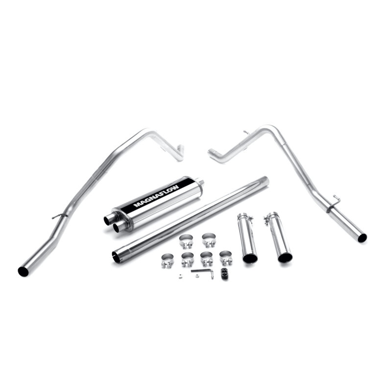 Dodge Ram 1500 Performance Exhaust - Rear - Magnaflow - Cat-Back, Dual Split Rear - Polished - `06-`07 Dodge Ram 1500 Performance Exhaust - Rear - Magnaflow - Cat-Back, Dual Split Rear - Polished - `06-`07