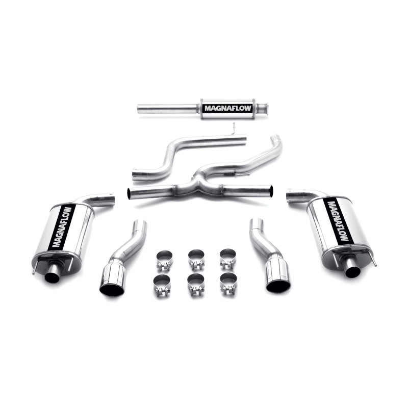 Chevrolet Impala Performance Exhaust - Dual Split Rear - Magnaflow - Street Series Cat-Back - Polished - `06-`09