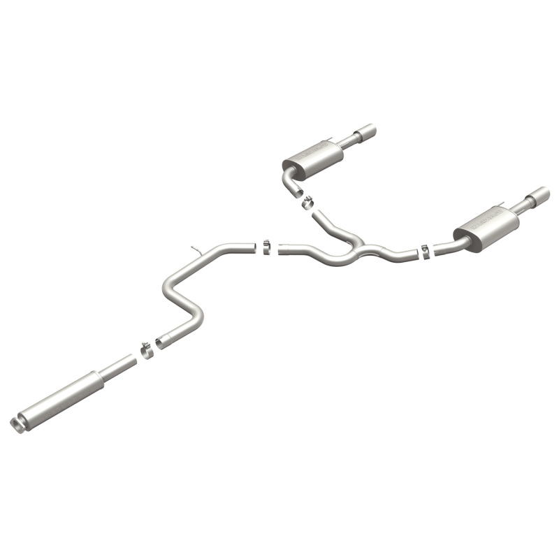 Chevrolet Impala Performance Exhaust - Rear - Magnaflow - Street Series Cat-Back, Dual Split Rear Exit, Stainless Steel - Polished - `00-`05