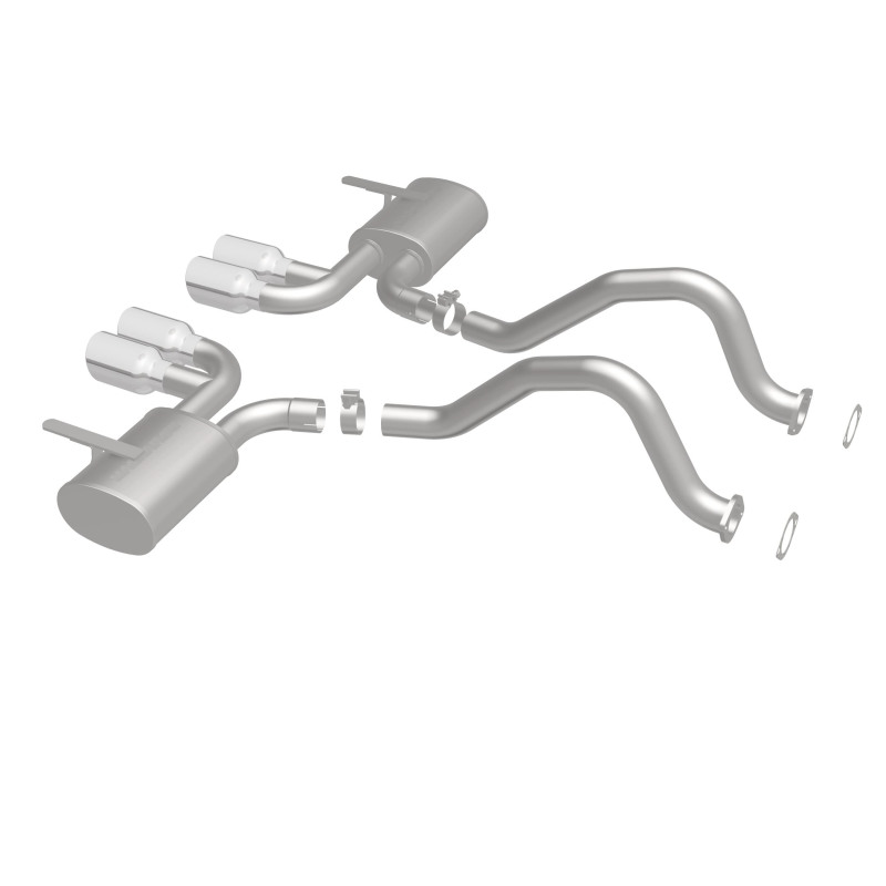 Chevrolet Corvette Performance Exhaust - Rear - Magnaflow - Cat Back, Street Series, Axle-Back - Polished - `97-`04