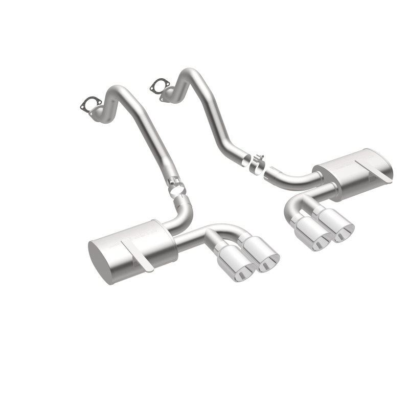 Chevrolet Corvette Performance Exhaust - Rear - Magnaflow - Cat Back, Street Series, Axle-Back - Polished - `97-`04