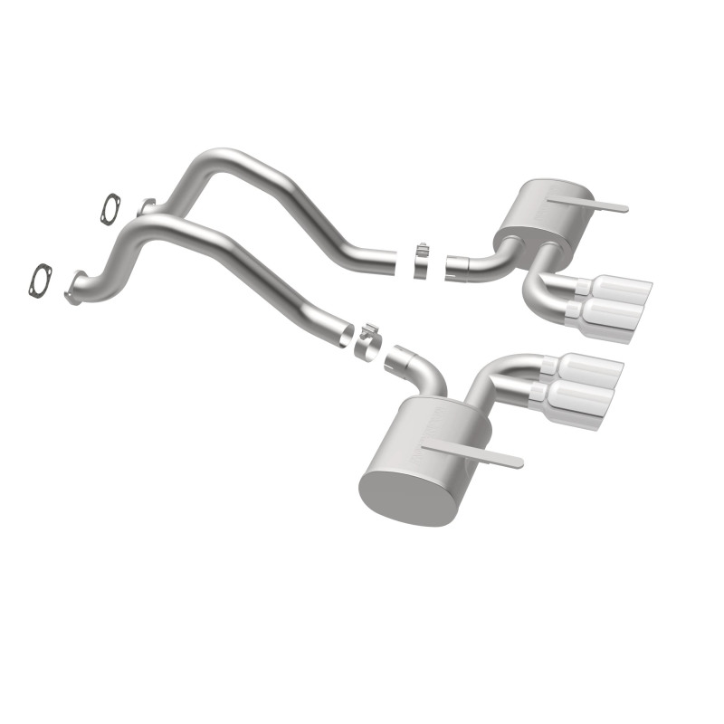 Chevrolet Corvette Performance Exhaust - Rear - Magnaflow - Cat Back, Street Series, Axle-Back - Polished - `97-`04
