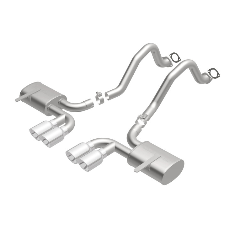 Chevrolet Corvette Performance Exhaust - Rear - Magnaflow - Cat Back, Street Series, Axle-Back - Polished - `97-`04