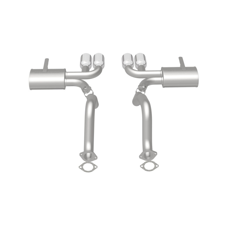 Chevrolet Corvette Performance Exhaust - Rear - Magnaflow - Cat Back, Street Series, Axle-Back - Polished - `97-`04