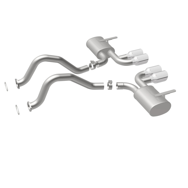Chevrolet Corvette Performance Exhaust - Rear - Magnaflow - Cat Back, Street Series, Axle-Back - Polished - `97-`04