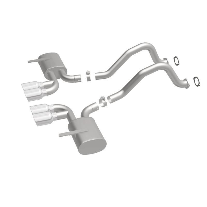 Chevrolet Corvette Performance Exhaust - Rear - Magnaflow - Cat Back, Street Series, Axle-Back - Polished - `97-`04