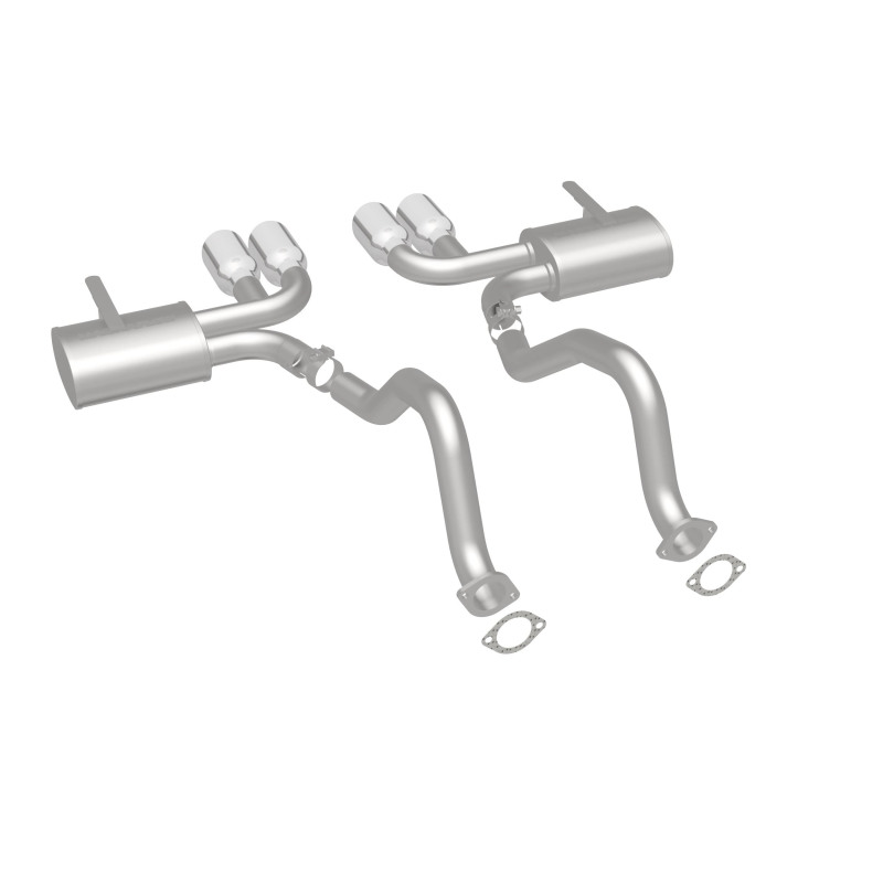 Chevrolet Corvette Performance Exhaust - Rear - Magnaflow - Cat Back, Street Series, Axle-Back - Polished - `97-`04