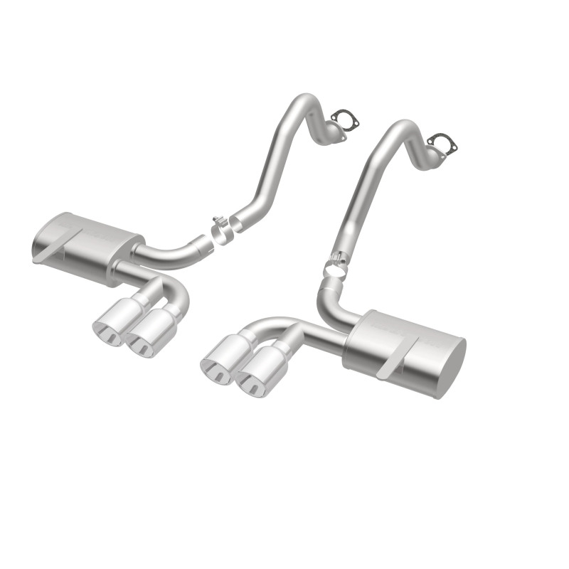 Chevrolet Corvette Performance Exhaust - Rear - Magnaflow - Cat Back, Street Series, Axle-Back - Polished - `97-`04