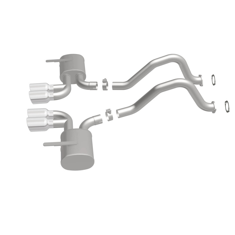 Chevrolet Corvette Performance Exhaust - Rear - Magnaflow - Cat Back, Street Series, Axle-Back - Polished - `97-`04