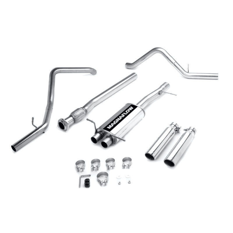 Chevrolet Silverado Performance Exhaust - Rear - Magnaflow - Cat Back, Street Series, Dual Split Rear Exit - 2007