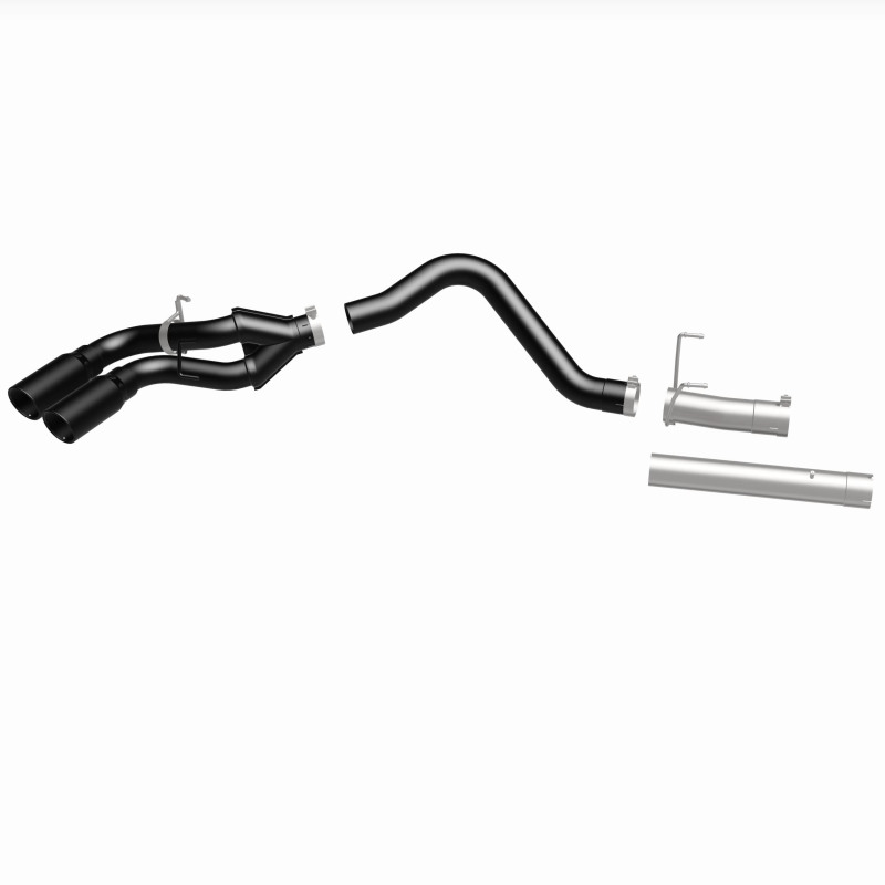 Ram 3500 Performance Exhaust - Dual Same Side Behind Passenger Rear Tire - Magnaflow - DPF Back Dual Single Passenger Side Rear Exit - Black - `13-`18
