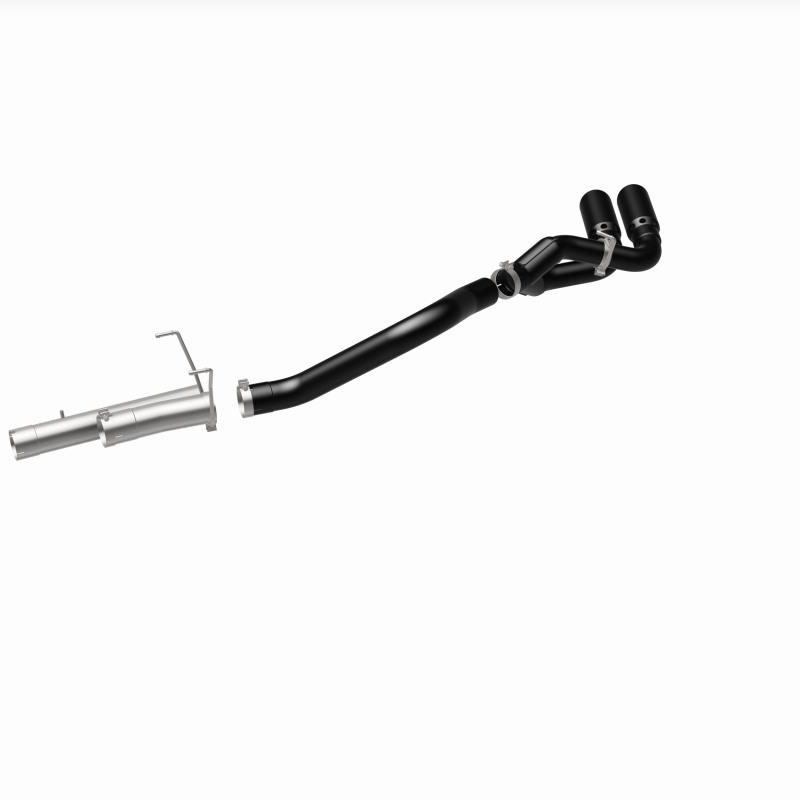 Ram 3500 Performance Exhaust - Dual Same Side Behind Passenger Rear Tire - Magnaflow - DPF Back Dual Single Passenger Side Rear Exit - Black - `13-`18