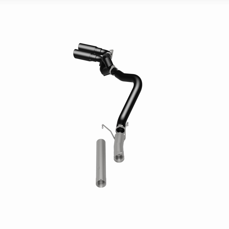 Ram 3500 Performance Exhaust - Dual Same Side Behind Passenger Rear Tire - Magnaflow - DPF Back Dual Single Passenger Side Rear Exit - Black - `13-`18