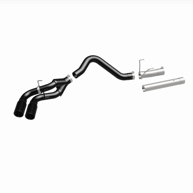 Ram 3500 Performance Exhaust - Dual Same Side Behind Passenger Rear Tire - Magnaflow - DPF Back Dual Single Passenger Side Rear Exit - Black - `13-`18
