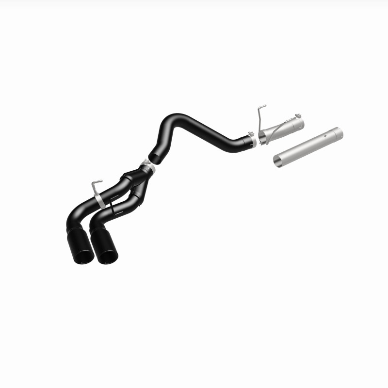 Ram 3500 Performance Exhaust - Dual Same Side Behind Passenger Rear Tire - Magnaflow - DPF Back Dual Single Passenger Side Rear Exit - Black - `13-`18