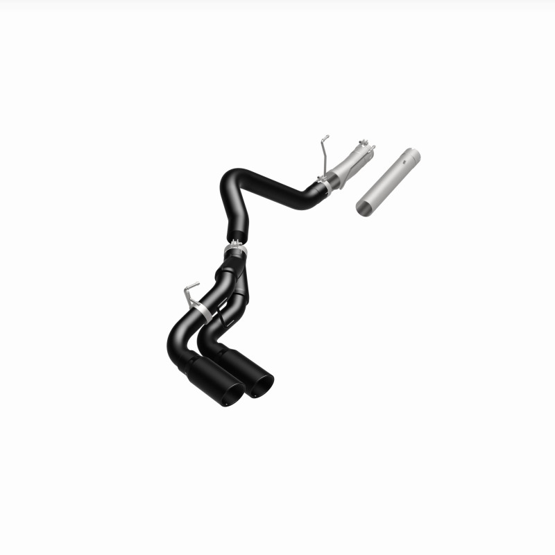 Ram 3500 Performance Exhaust - Dual Same Side Behind Passenger Rear Tire - Magnaflow - DPF Back Dual Single Passenger Side Rear Exit - Black - `13-`18