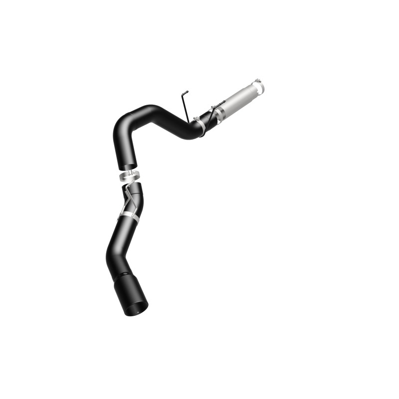 Ram 3500 Performance Exhaust - Single Passenger Side Rear Exit - Magnaflow - Black DPF Series Diesel 5in. Filter-Back - Black - `19-`25