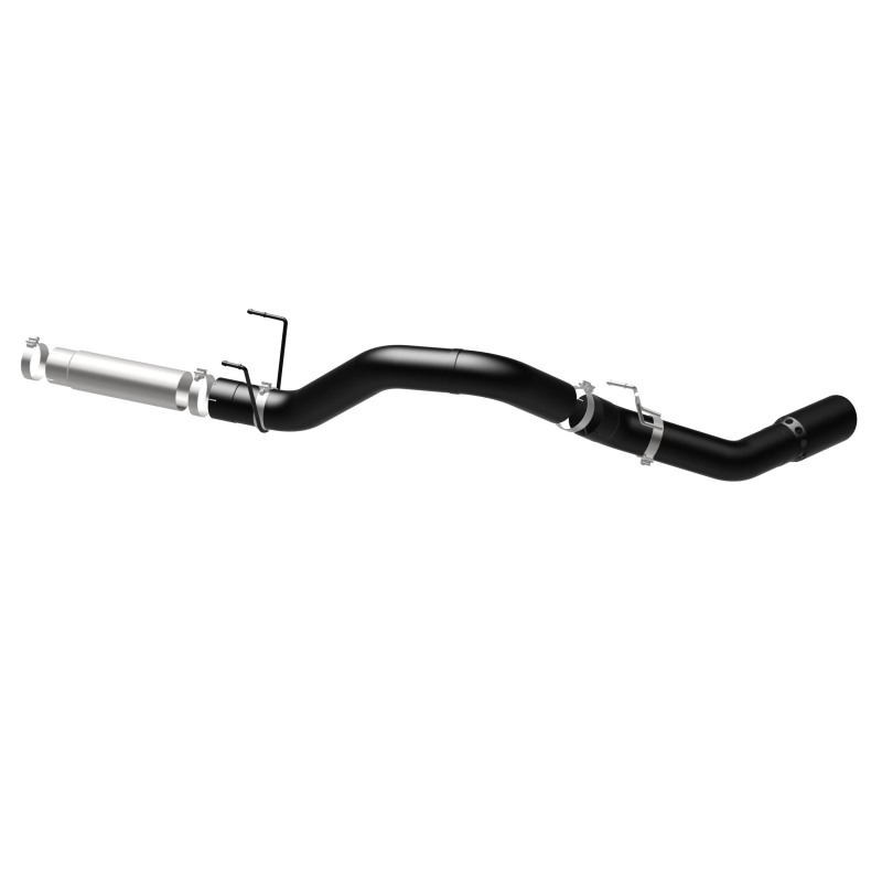 Ram 3500 Performance Exhaust - Single Passenger Side Rear Exit - Magnaflow - Black DPF Series Diesel 5in. Filter-Back - Black - `19-`25