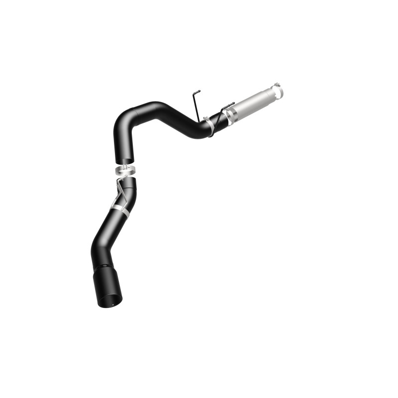 Ram 3500 Performance Exhaust - Single Passenger Side Rear Exit - Magnaflow - Black DPF Series Diesel 5in. Filter-Back - Black - `19-`25