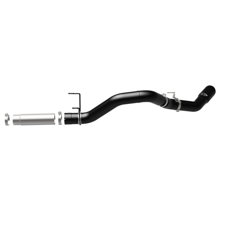 Ram 3500 Performance Exhaust - Single Passenger Side Rear Exit - Magnaflow - Black DPF Series Diesel 5in. Filter-Back - Black - `19-`25