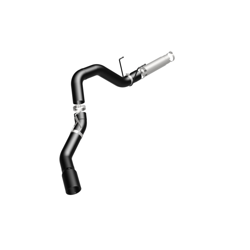 Ram 3500 Performance Exhaust - Single Passenger Side Rear Exit - Magnaflow - Black DPF Series Diesel 5in. Filter-Back - Black - `19-`25