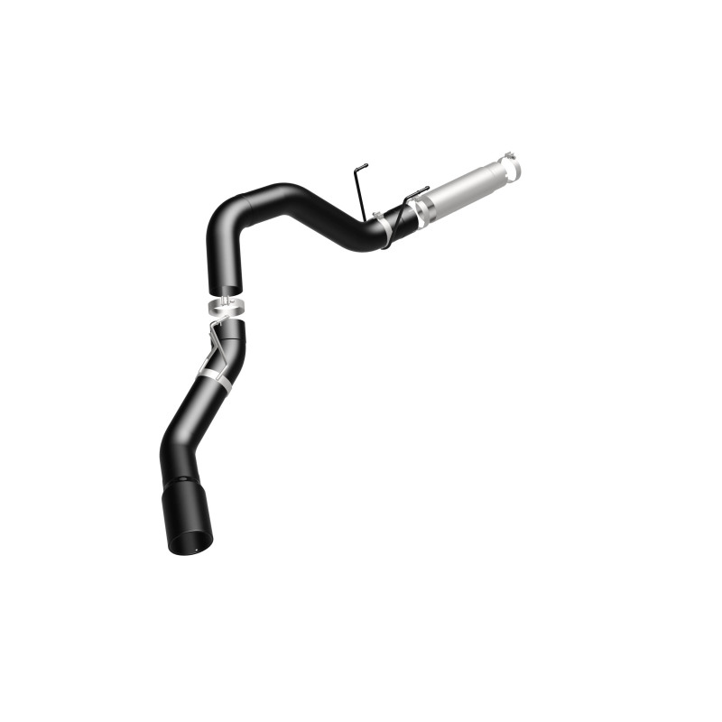 Ram 3500 Performance Exhaust - Single Passenger Side Rear Exit - Magnaflow - Black DPF Series Diesel 5in. Filter-Back - Black - `19-`25