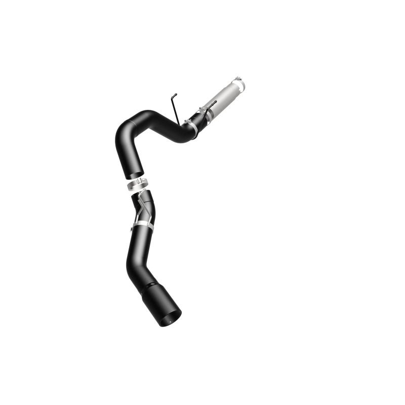 Ram 3500 Performance Exhaust - Single Passenger Side Rear Exit - Magnaflow - Black DPF Series Diesel 5in. Filter-Back - Black - `19-`25