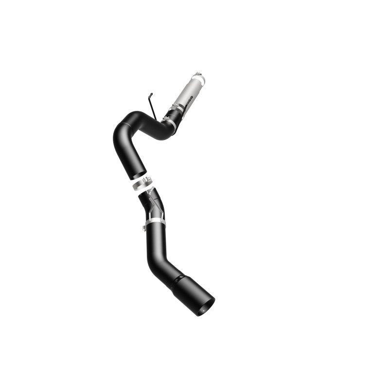 Ram 3500 Performance Exhaust - Single Passenger Side Rear Exit - Magnaflow - Black DPF Series Diesel 5in. Filter-Back - Black - `19-`25