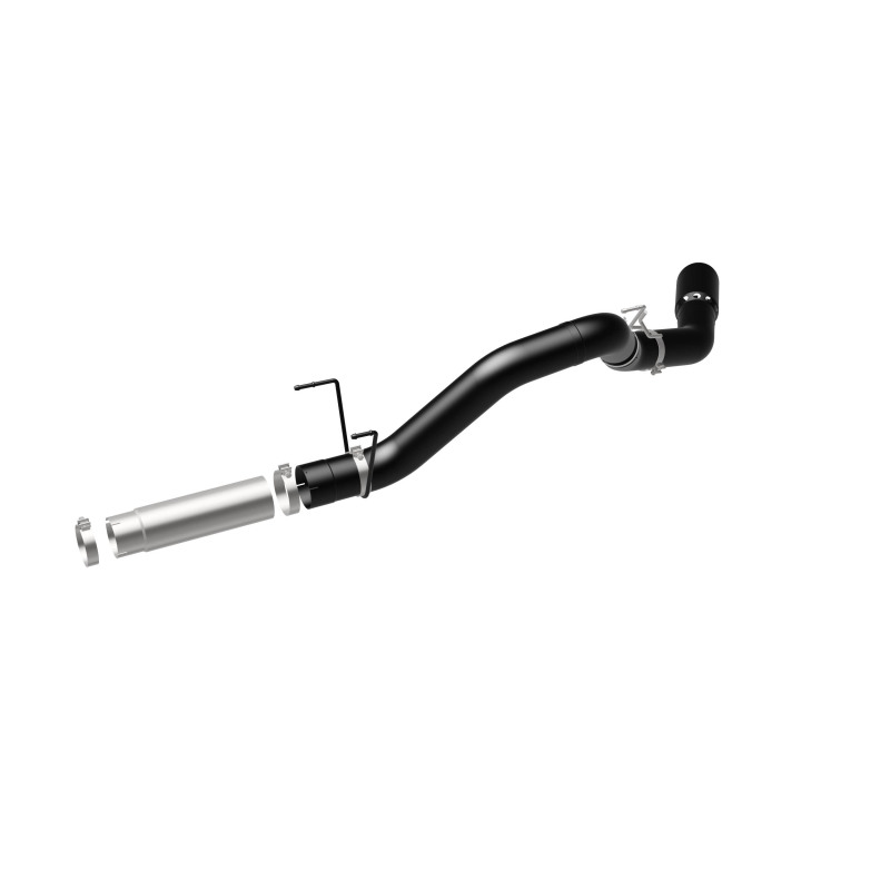 Ram 3500 Performance Exhaust - Single Passenger Side Rear Exit - Magnaflow - Black DPF Series Diesel 5in. Filter-Back - Black - `19-`25