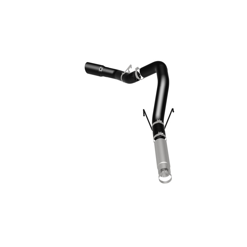 Ram 3500 Performance Exhaust - Single Passenger Side Rear Exit - Magnaflow - Black DPF Series Diesel 5in. Filter-Back - Black - `19-`25
