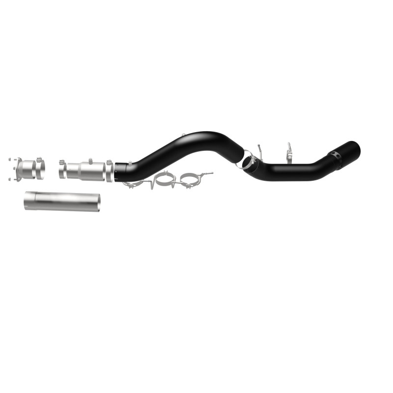 GMC Sierra 3500HD Performance Exhaust - Single Passenger Side Rear Exit - Magnaflow - Black DPF Series - Black - `21-`27