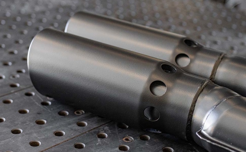 GMC Sierra 3500HD Performance Exhaust - Single Passenger Side Rear Exit - Magnaflow - Black DPF Series - Black - `21-`27