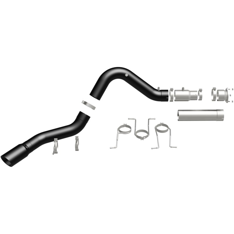 GMC Sierra 3500HD Performance Exhaust - Single Passenger Side Rear Exit - Magnaflow - Black DPF Series - Black - `21-`27