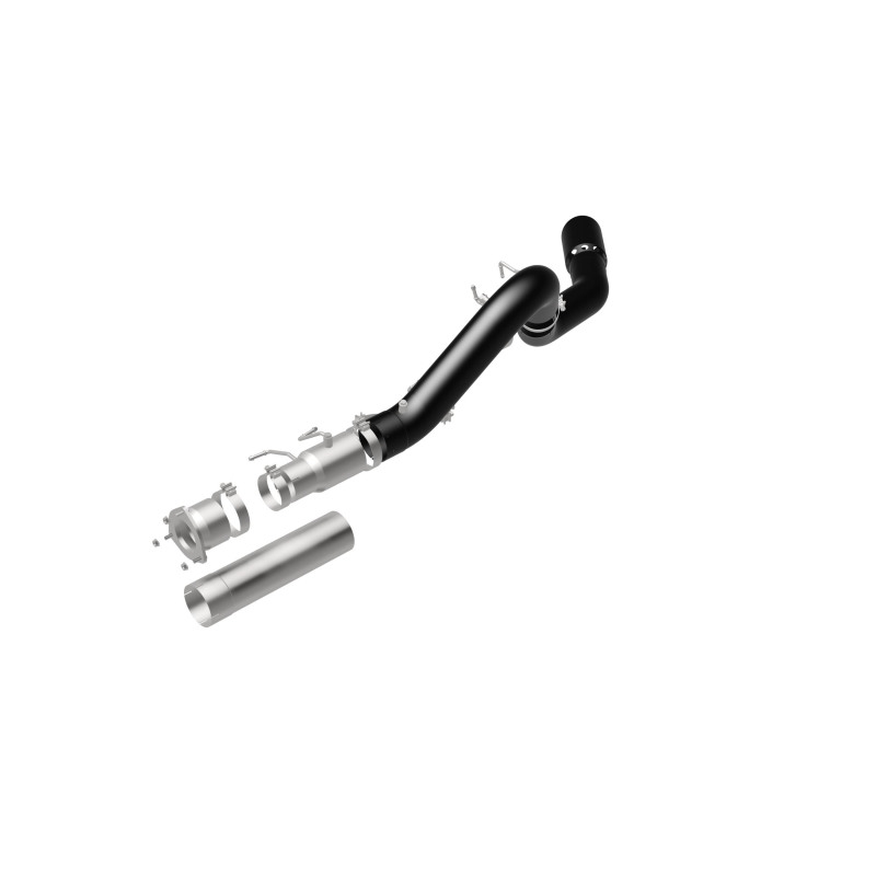 GMC Sierra 3500HD Performance Exhaust - Single Passenger Side Rear Exit - Magnaflow - Black DPF Series - Black - `21-`27