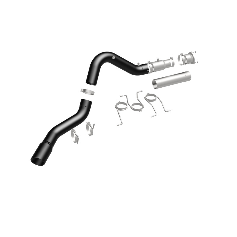GMC Sierra 3500HD Performance Exhaust - Single Passenger Side Rear Exit - Magnaflow - Black DPF Series - Black - `21-`27