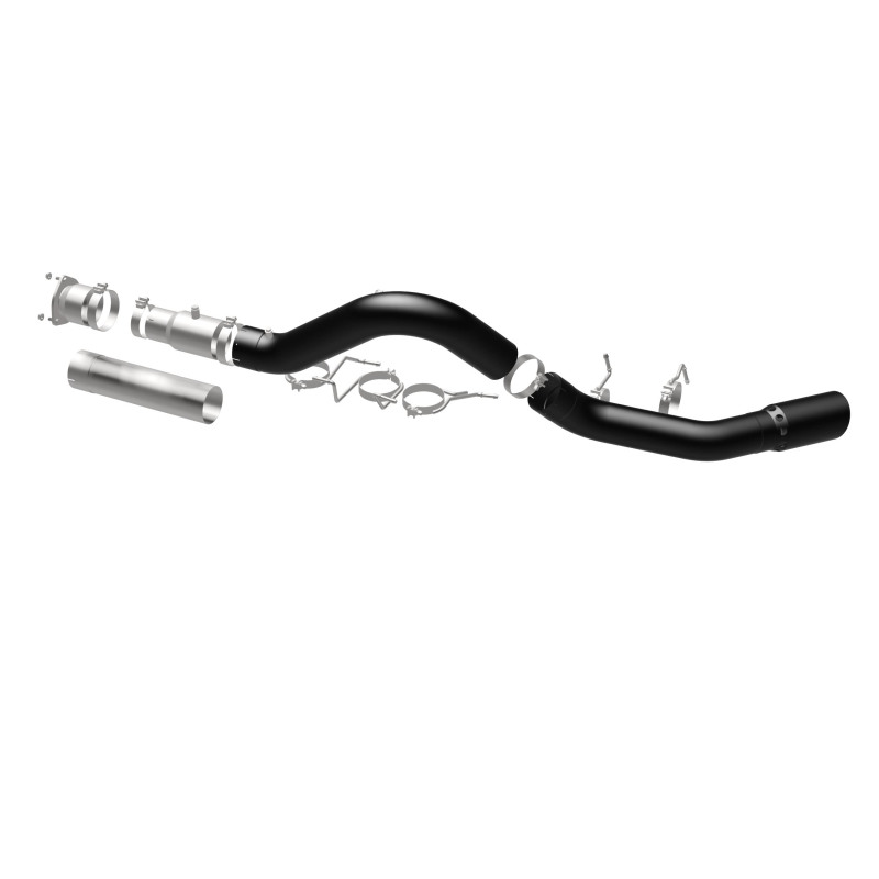 GMC Sierra 3500HD Performance Exhaust - Single Passenger Side Rear Exit - Magnaflow - Black DPF Series - Black - `21-`27