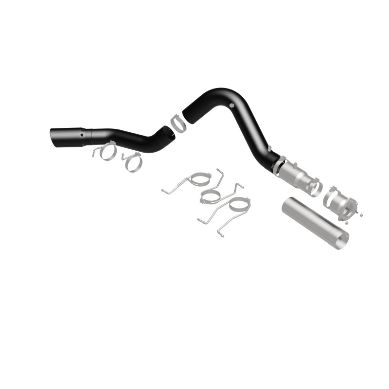 GMC Sierra 3500HD Performance Exhaust - Single Passenger Side Rear Exit - Magnaflow - Black DPF Series - Black - `21-`27