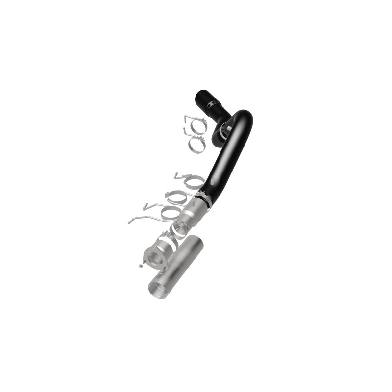 GMC Sierra 3500HD Performance Exhaust - Single Passenger Side Rear Exit - Magnaflow - Black DPF Series - Black - `21-`27