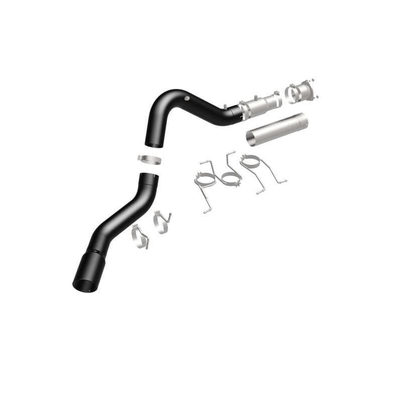GMC Sierra 3500HD Performance Exhaust - Single Passenger Side Rear Exit - Magnaflow - Black DPF Series - Black - `21-`27